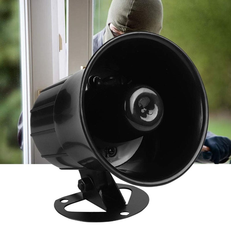fosa 110dB DC 12V Wired Horn Alarm Siren Speaker Portable 15W / 20W Wired Antitheft Loudspeaker Alarm Siren Speaker for Home Security System - Image 2